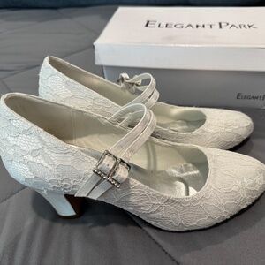 Cream/white/ivory bridal heels